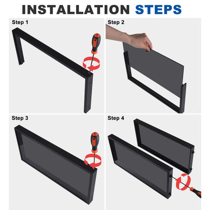 GeeekPi DeskPi RackMate T1 Netzwerkschrank 8U Schwarz