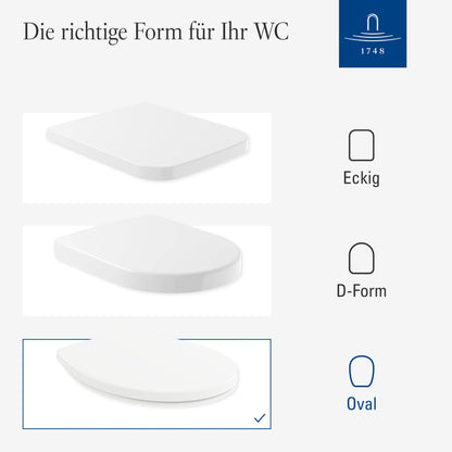 Villeroy & Boch Universal WC-Sitz – weiss, Absenkautomatik, Duroplast