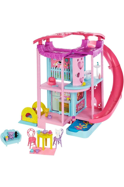 Barbie Chelsea Spielhaus HCK77 – Wandelbar, ca. 51 cm gross