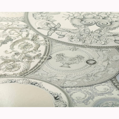 A.S. Création Versace Vliestapete Les Etoiles de la Mer 2 Grau Metallic