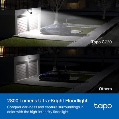 Tapo C720 Flutlicht Sicherheitskamera WLAN 2K aussen – Kabel