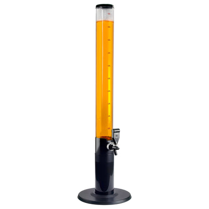 GOODS+GADGETS Trinksäule Biersäule mit Zapfhahn – XXL 5L