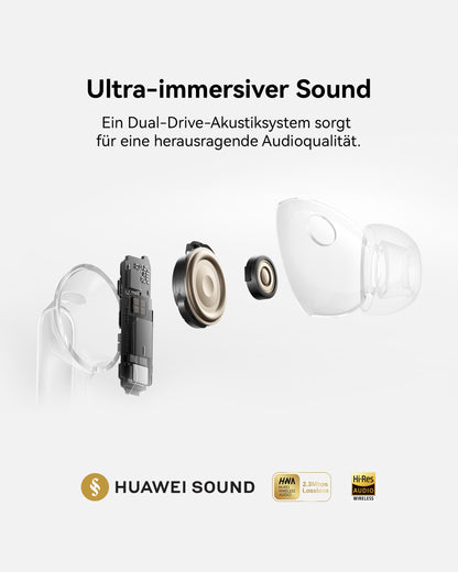 HUAWEI FreeBuds Pro 5 Kabellose In-Ear Kopfhörer mit ANC, Weiss