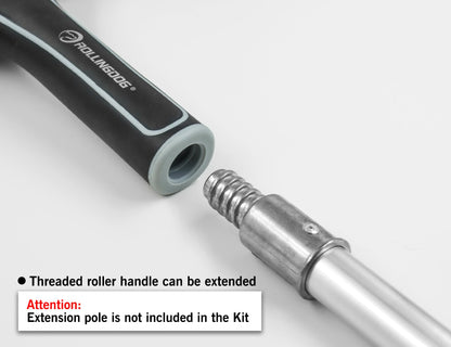 ROLLINGDOG 45,7cm grosse Farbroller Set 5-teilig Mikrofaser