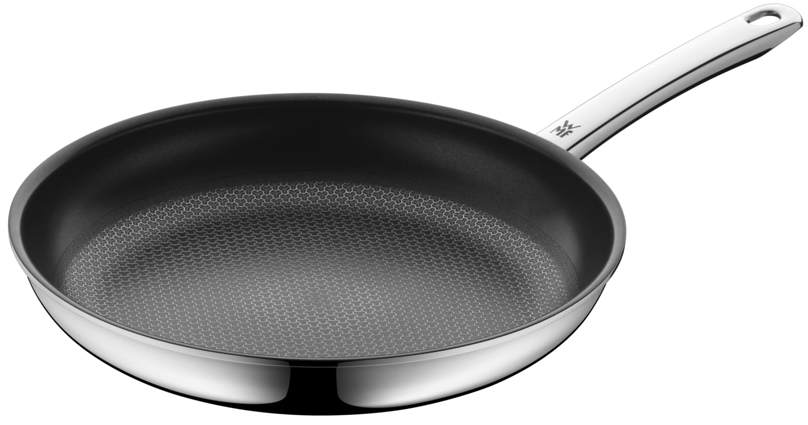WMF Profi Resist Bratpfanne 28 cm, beschichtet, Induktion mit Wabenstruktur und Edelstahlgriff