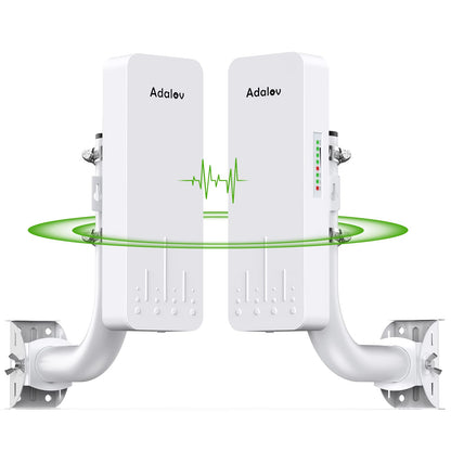 Adalov CPE660 WLAN-Bridge Outdoor 5.8 GHz - Punkt-zu-Punkt. Weißes Gehäuse. Baut drahtlose Brücken auf.