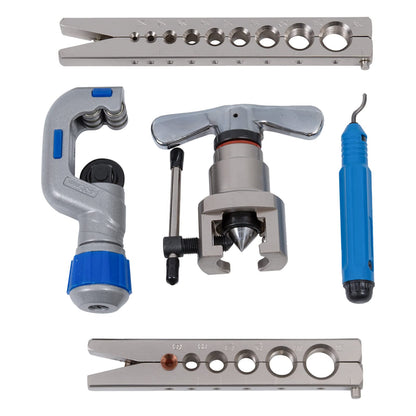 HASKYY Bördelwerkzeug Taumelbördelgerät 5-19mm – inkl. Rohrabschneider