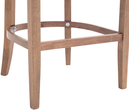 CLP Lakewood Barhocker Stoffbezug – Dunkelgrau, Holzgestell