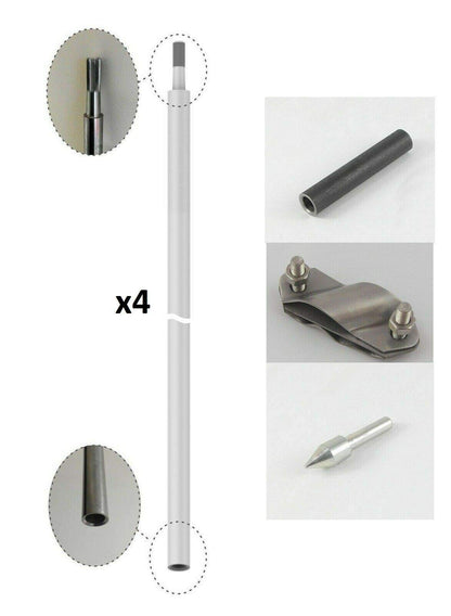 V4A Edelstahl Tiefenerder-Set Erdungsstab - 6,0m Ø20mm