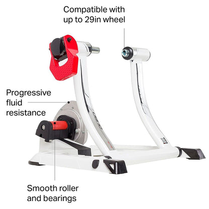 Elite Cubo Power Fluid 2012/2013 Rollentrainer – Silber/Weiss