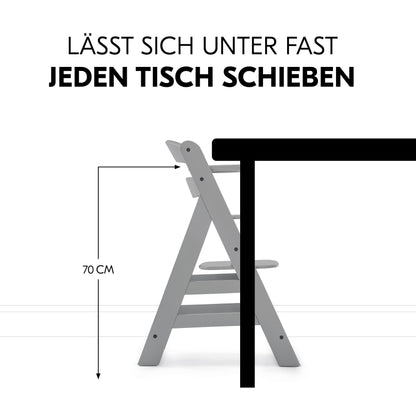 hauck Alpha+ Newborn Set Deluxe Baby Hochstuhl - Grau