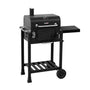 TAINO HERO Smoker klein Holzkohlegrill mit klappbarem Seitentisch - Grillwagen aus pulverbeschichtetem Stahl