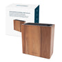 KITCHENDAO Messerblock XL Akazienholz Universal Messerhalter, Holzblock mit Schlitzen für Messer, Schere und Wetzstab