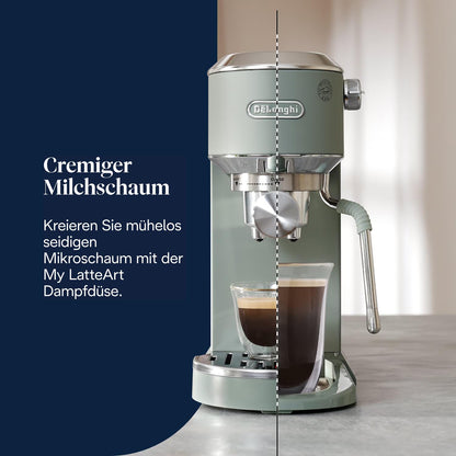 De'Longhi Dedica Duo EC890.GR Siebträgermaschine, Grün