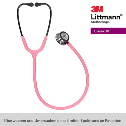 3M Littmann Classic III Stethoskop - 5962 Perlmutt Pink Hochglanz