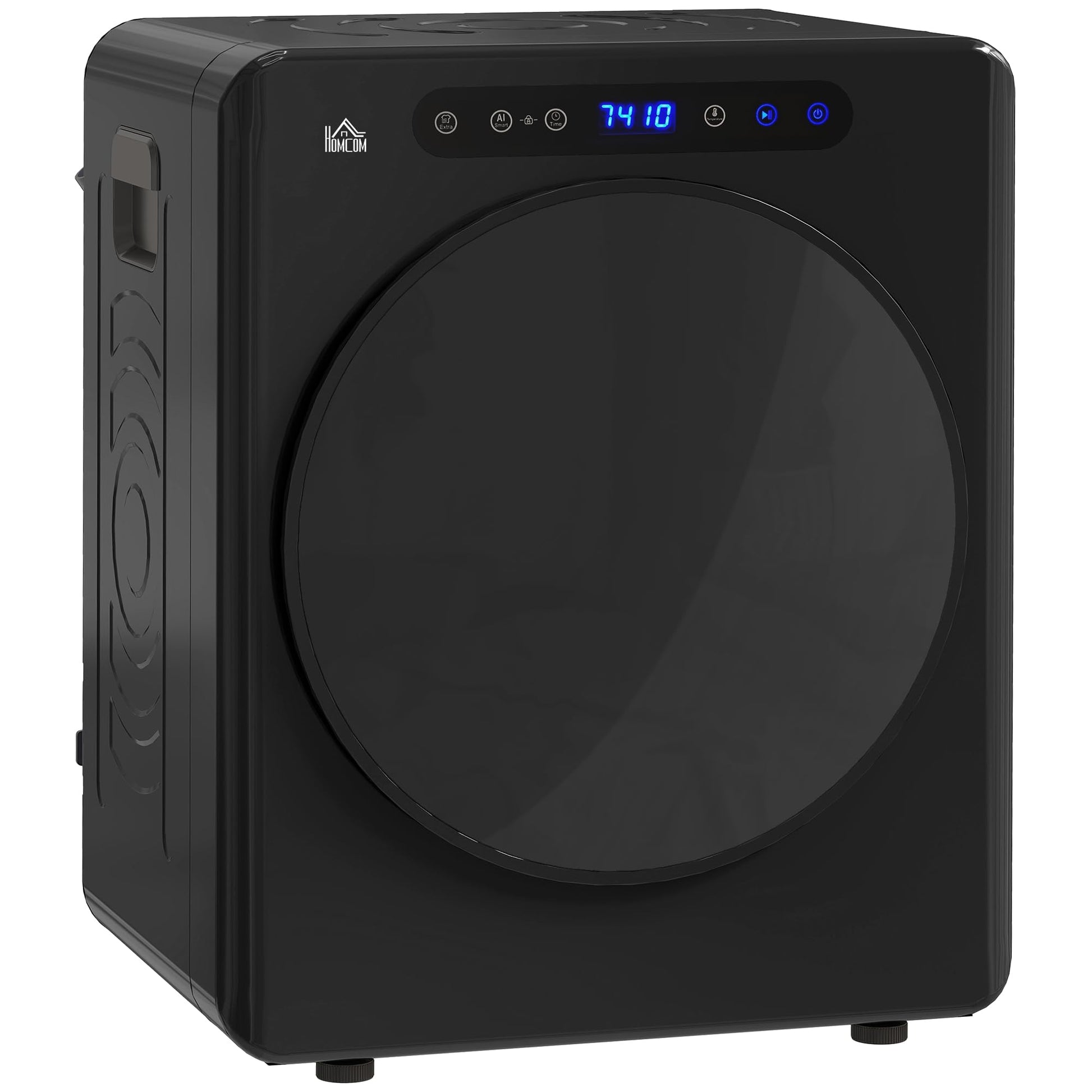 HOMCOM Mini Ablufttrockner Wäschetrockner 4 kg - Schwarz. Kompakter Ablufttrockner, trocknet bis zu 4 kg Wäsche.