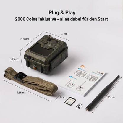 icuserver ICU CLOM Cam 5 Wildkamera 4G – Full HD mit App-Steuerung