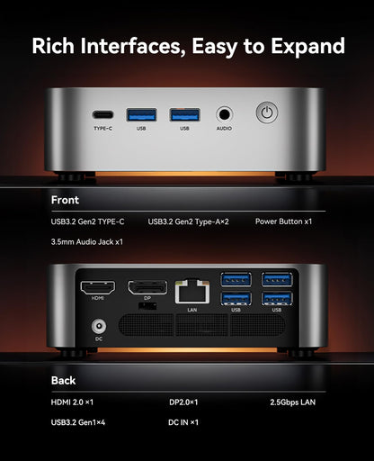 ACEMAGIC M1 Mini PC – Ryzen 7 6800H, 32GB/1TB SSD