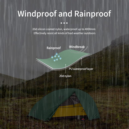 Naturehike Star-River Zelt 2 Personen Ultraleicht - Olivgrün