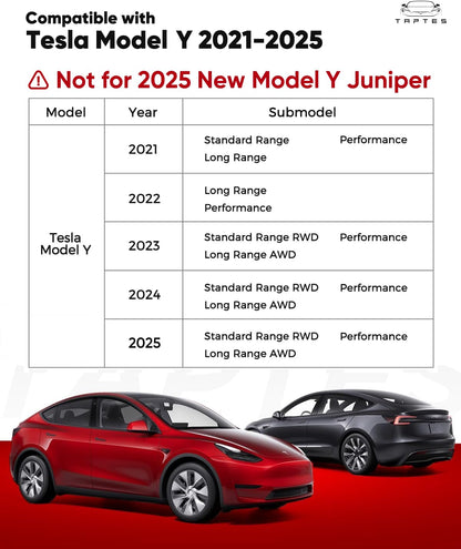 TAPTES Tesla Model Y Allwettermatten Komplett-Set (6-tlg.)
