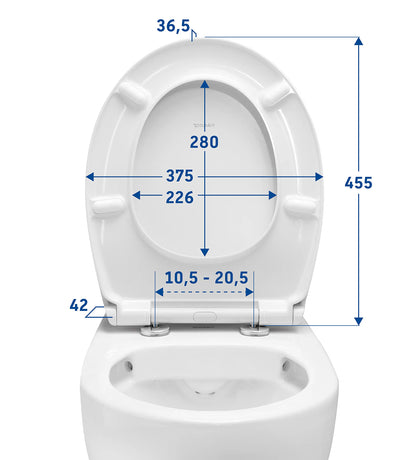 Duravit WC Sitz Absenkautomatik – Quick Release, Weiss