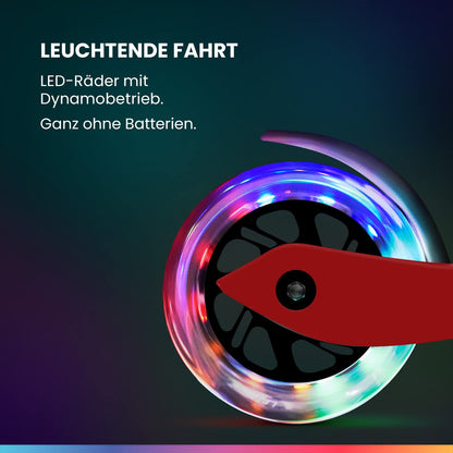 Fun Pro ONE Kinderroller Premium – Faltbar, LED, ab 3 Jahre