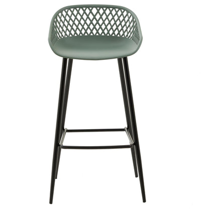 IDIMEX Barhocker IREK Retro-Design olivgrün – 2er Pack