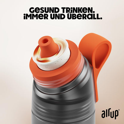 air up Trinkflasche Twist Pro 600 ml, Grau, inkl. 5 Duft-Pods