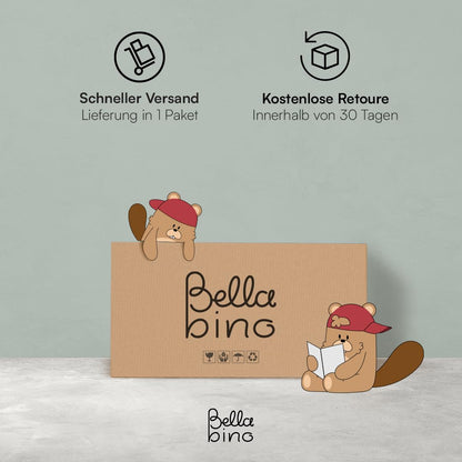 Bellabino Koro Kinder-Bücherregal, 5 Fächer, Holzwerkstoff, weiss