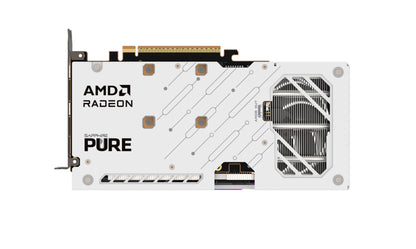 SAPPHIRE PURE RX9060XT AMD 16GB Grafikkarte - Weiss