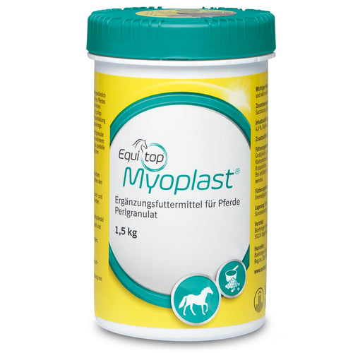 EQUITOP Myoplast Muskelaufbau Granulat für Pferde, 1,5 kg, staubfreies Perlgranulat