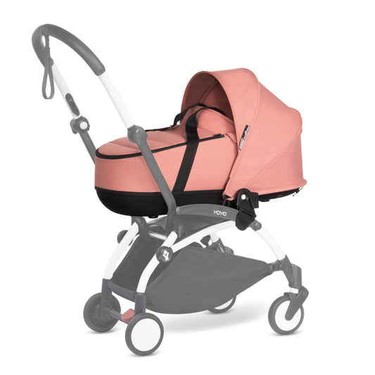 Babyzen YOYO 0+ Liegewanne Ginger, belüftet, mit dicker Doppelmatratze. Bietet Neugeborenen eine Liegefläche im Kinderwagen.