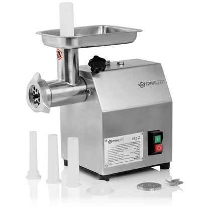 Mahlzeit Profi Edelstahl Fleischwolf elektrisch 250W 75kg/h