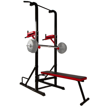 CCLIFE Power Tower Dip Station Klimmzugstange – Heim-Fitnessstudio