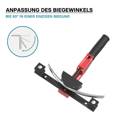 Wiltec Rohrbiegemaschine manuell 14-32mm - Biegeradius bis 90 Grad