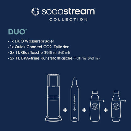 SodaStream DUO Wassersprudler Quick-Connect Zylinder - Titan