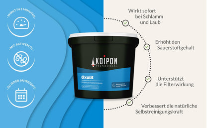 KOIPON Oxalit Teichschlammentferner für Teich Reinigung 5 kg