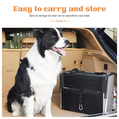 Bounabay Hundetreppe Auto - 4 Stufen Klappbar Aluminium