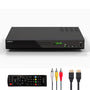 Universal HD Blu-ray Player Kompakt – Region B/2 HDMI, kompakter schwarzer Player. Spielt Blu-rays der Region B/2 und DVDs über HDMI.