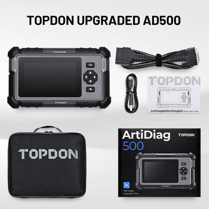 TOPDON ArtiDiag 500 OBD2 Diagnosegerät für Motor, ABS, SRS, Getriebe