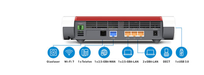 FRITZ!Box 5690 Glasfaser-Router mit Wi-Fi 7, WLAN Mesh und DECT