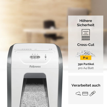 Fellowes Powershred FS-12C Aktenvernichter Partikelschnitt Weiss