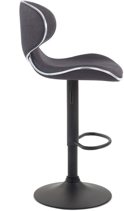 CLP Las Vegas V2 2er Set Barhocker – Dunkelgrau/Schwarz