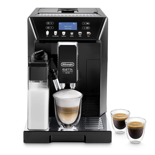 De'Longhi Eletta Evo ECAM 46.860.B Kaffeevollautomat - schwarz. Rechteckig. Bereitet Espresso und Milchschaumgetränke zu.