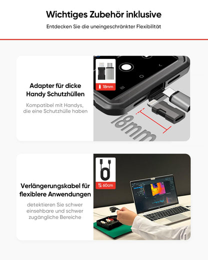 HIKMICRO Mini2PlusV2 Wärmebildkamera – 512x384 SuperIR, iOS/Android