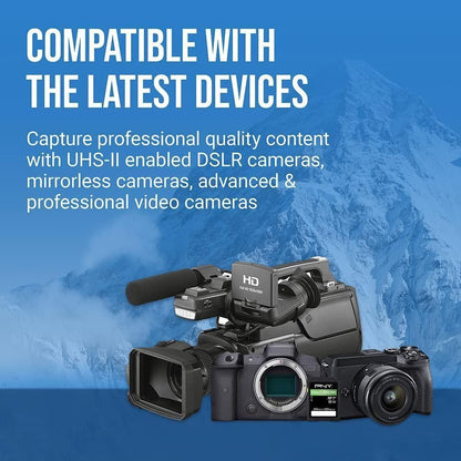 PNY EliteX-PRO SD Speicherkarte - 128GB UHS-II V90