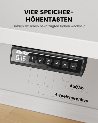 ErGear Elektrischer Höhenverstellbarer Schreibtisch 140x80cm