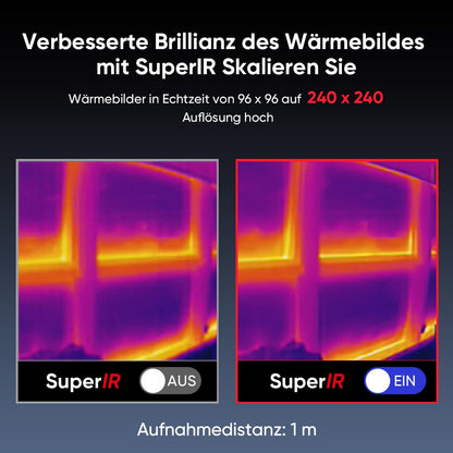 HIKMICRO E01 Wärmebildkamera - SuperIR 240x240 Laser