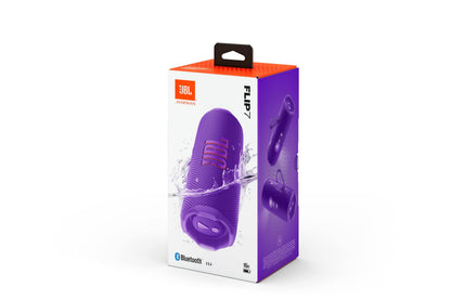 JBL Flip 7 Bluetooth-Lautsprecher, IP68 wasserdicht, Violett