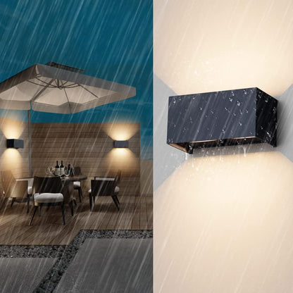 Klighten 24W LED Wandleuchte Innen/Aussen – Einstellbar, Anthrazit